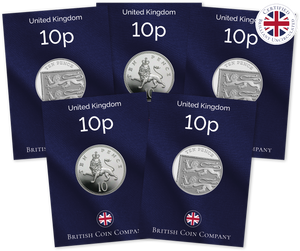 Ten Pence Brilliant Uncirculated Collection 43 coins 1982 to 2022