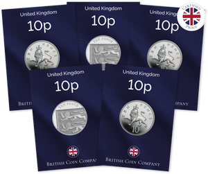 Ten Pence Proof Collection 54 Coin 1971 to 2022