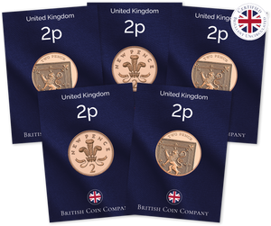 Two Pence Brilliant Uncirculated Collection 42 coins 1982 to 2022