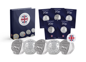 Twenty Pence Brilliant Uncirculated Collection 42 coins 1982 to 2022