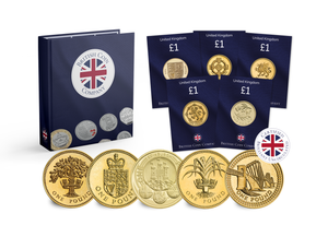 One Pound Brilliant Uncirculated Coin Collection - 51 Coins