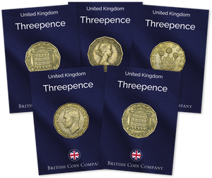 Complete Brass Three Pence Collection 1937 TO 1970