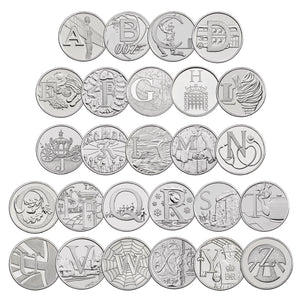 2018 A-Z 10p Complete Coin Collection - 26 Coins