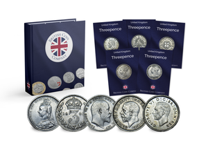 Amazing Silver Three pence Collection 54 coins 1887 to 1944